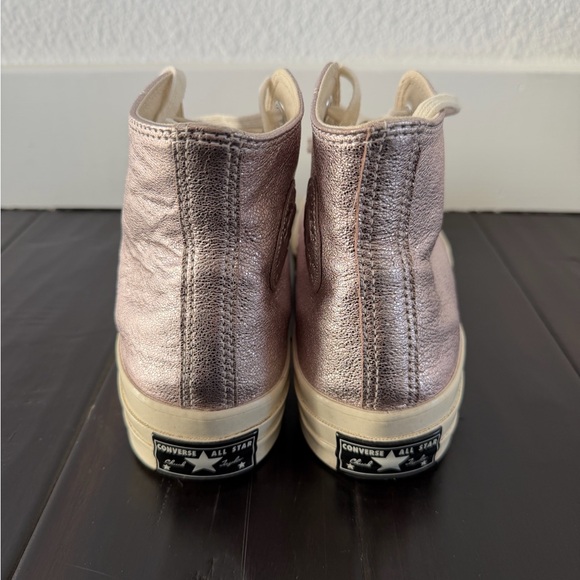 Converse Metallic Pink High-Tops - Picture 5 of 6